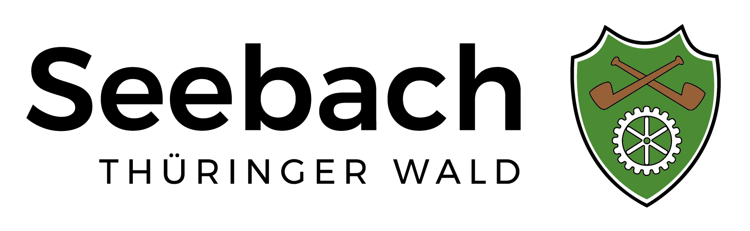 Wappen und Schriftzug der Gemeinde Seebach
