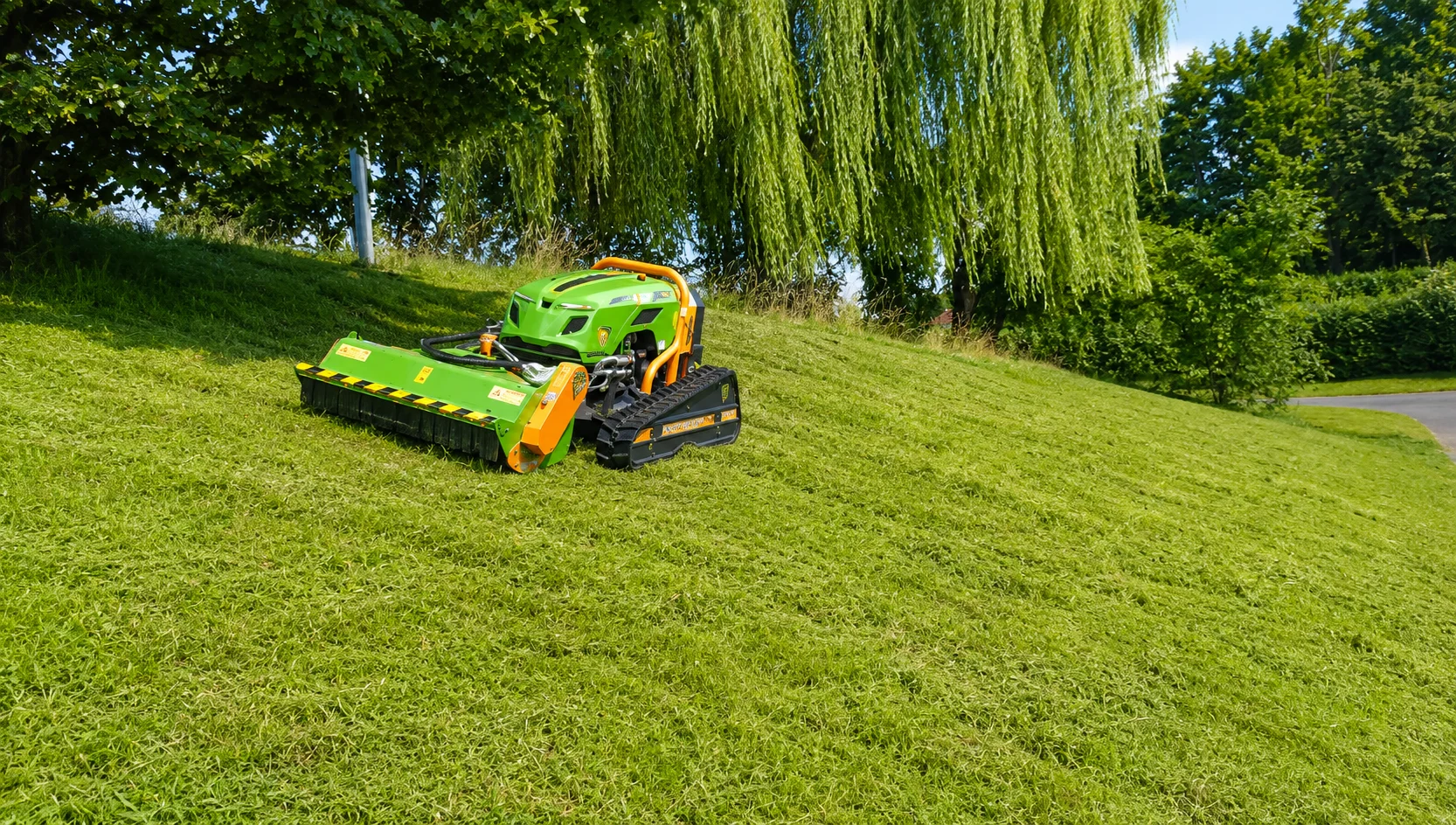Mähroboter im Einsatz