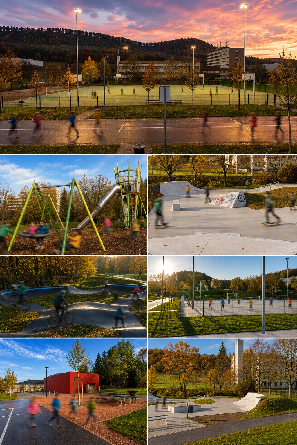 Collage Aktiv Park Seebach