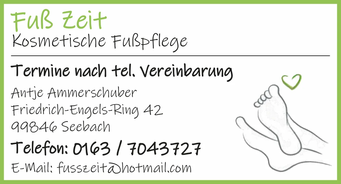 Fuß Zeit - Seebach
