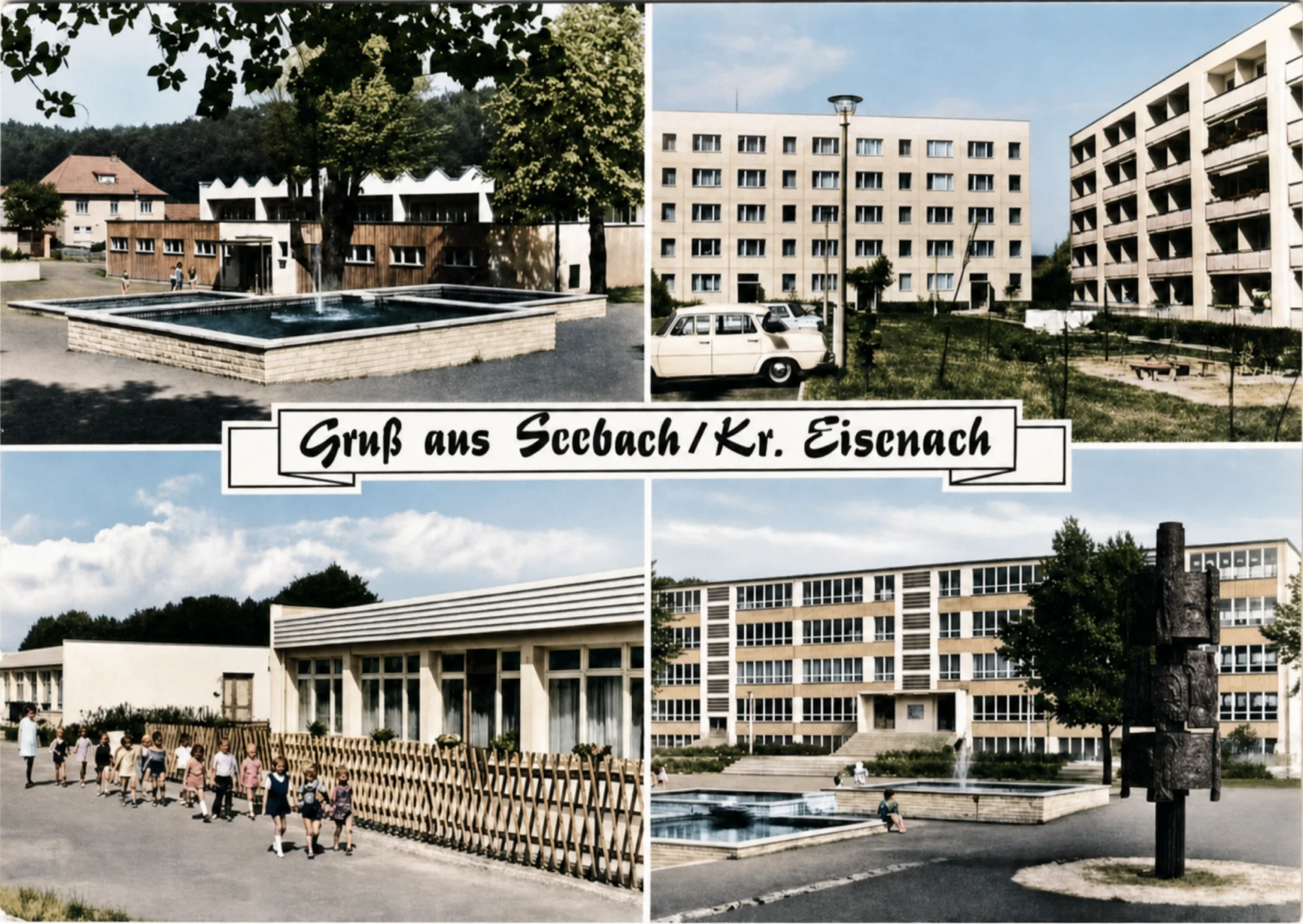 Postkarte aus Seeach - Gruss aus Seebach