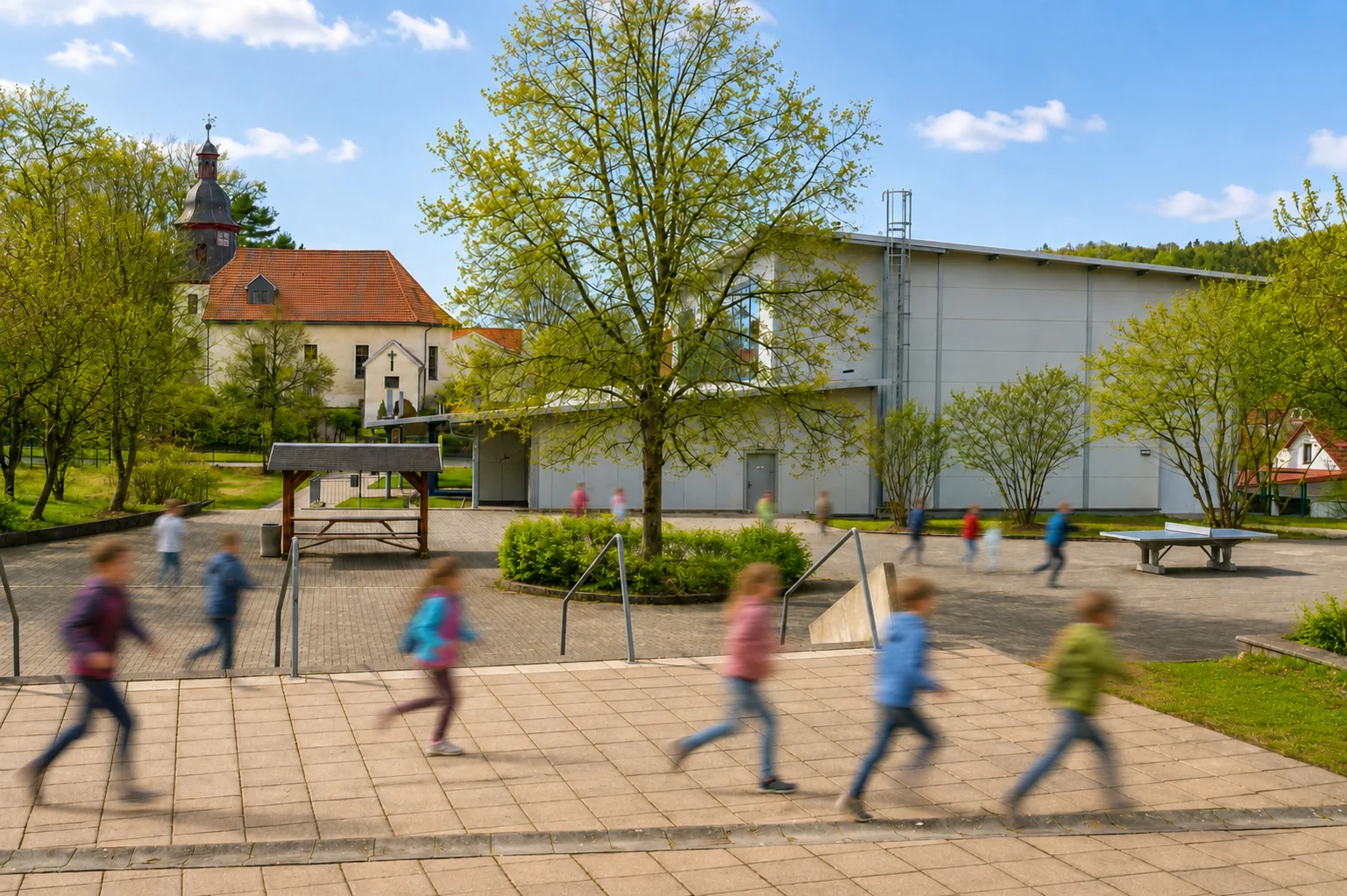 Schulhof RS Seebach
