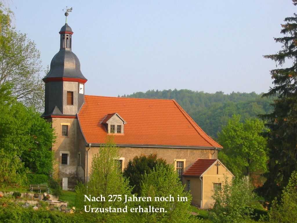 Seebacher Kirche, deren ursprüngliche Form erhalten ist
