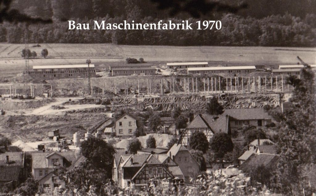 Bau der Maschinenfabrik in Seebach 1970